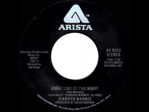 1977 HITS ARCHIVE: Right Time Of The Night - Jennifer Warnes (stereo 45--#1 A/C)