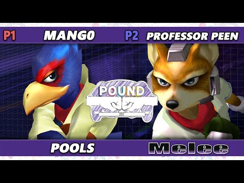 Pound 2022 - Mango  (Falco) Vs. Professor Peen (Fox) SSBM Smash Melee Tournament