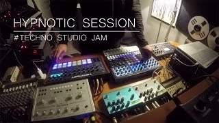Hypnotic session # Techno studio Jam (Tempest SpaceEcho Prophet6 Perfourmer SubPhatty Strymon..)