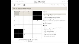 The Atlantic Crossword 25/08/2026