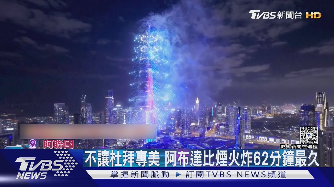 阿布達比放62min 拉斯海瑪6km煙火 看阿聯「鈔能力」跨年