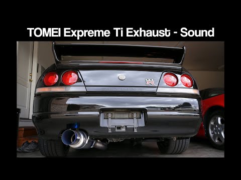 Tomei Expreme Titanium Exhaust Muffler Sound Demonstration - Best R33 Nissan Skyline GTR Exhaust