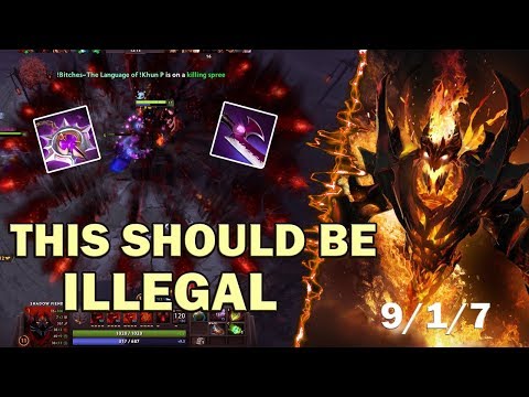 Tossing Salad as Shadow Fiend mid Vs Mirana