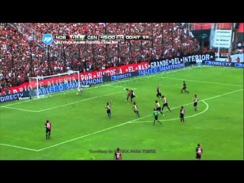 Orzan se pierde el empate. Newell's 0- Central 1. Final 2014. Fecha 12. Fútbol Para Todos.