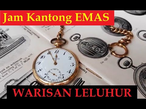 WARISAN LELUHUR.. Jam Kantong EMAS |  Antik Pocket Watch Election Perlengkapan Sepeda Onthel Antik