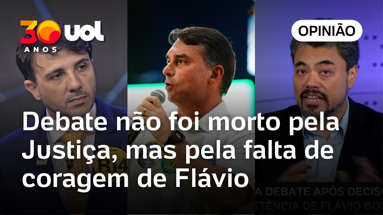  Debate não foi morto pela Justiça, mas pela falta de coragem de Flávio Bolsonaro | Sakamoto