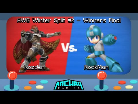 AWG Winter Split #2 Winners Final - Rozden (Ganondorf) vs RockMan (Mega Man) Smash Ultimate - SSBU