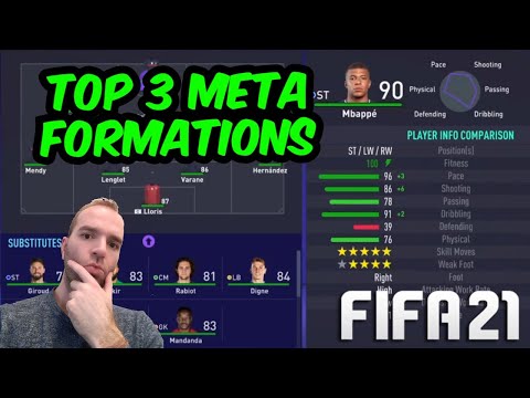 TOP 3 META FORMATIONS! - FIFA 21 TUTORIALS