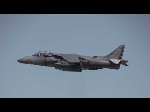 AV-8B Harrier II Hovering Demonstration