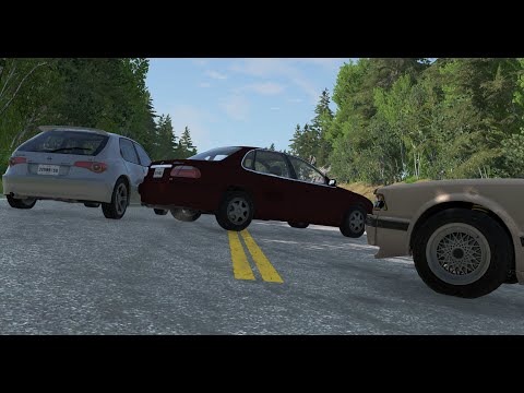BeamNG.drive - Crossroad crashes #2
