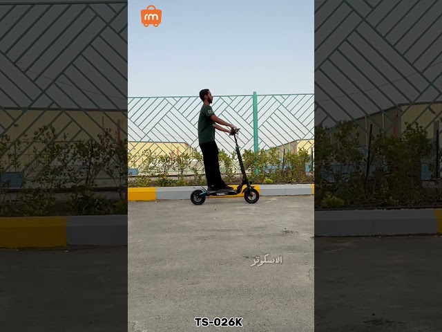 TS-026K Falcon Electric Scooter, 10-inch frame size, with suspension, LED light, key fob, and free seat