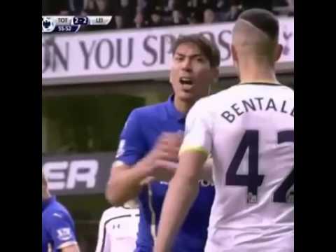 Nabil Bentaleb frappe un joueur