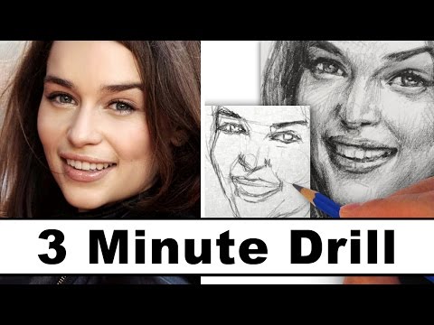 How to Draw Emilia Clarke in 3 Minutes Daenerys
