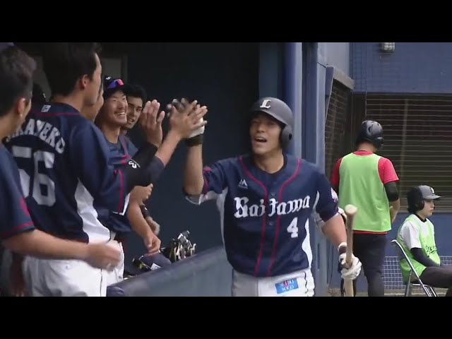 【ファーム】 ライオンズ ルーキー・山野辺 同点ソロホームランを放つ!! 2019/7/3 F-L(ファーム)