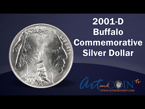 2001-D BU Buffalo Commemorative Silver Dollar at Art and Coin TV