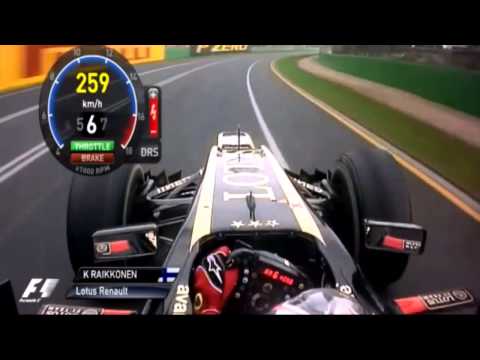 F1 2013 Australia GP - Kimi Raikkonen Last lap Onboard - HD