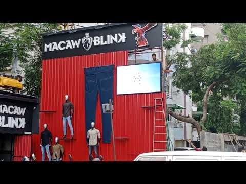 Led running video wall