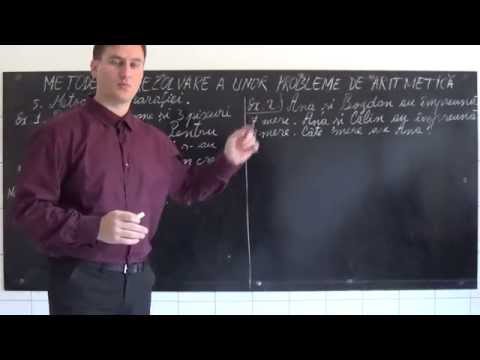 Matematica  metode de rezolvare a unor probleme de aritmetica    lectia 8