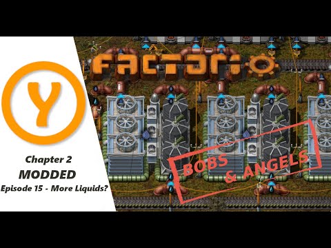 Factorio Bobs and Angels - More Liquids? - Land Edition Episode 15