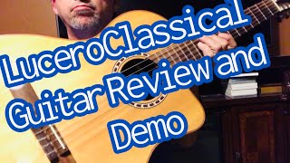 Video thumbnail for Lucero LFN200SCE classical acoustic electric guitar review and demo by Guitar Man3YT