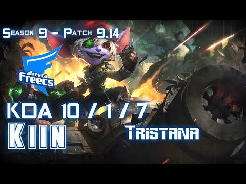 AFs Kiin TRISTANA vs KARMA Top - Patch 9.14 KR Ranked