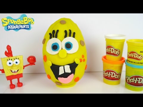 بيضة سبونج بوب من الصلصال ألعاب بنات صبيان SpongeBob PlayDoh Egg Video