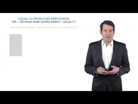 Nutzung eine Stadthalle für einen Bundesparteitag - Jura Lernvideo