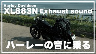 【Exhaust sound】ハーレーの音に乗るシリーズ【XL883】【スポスタ】