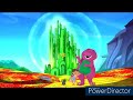 Barney The Dinosaur Visiting Dorothy And Toto