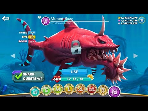 New Mutant Buzz Shark Hungry Shark Evolution Coming Soon Update | All 42 Shark unlocked