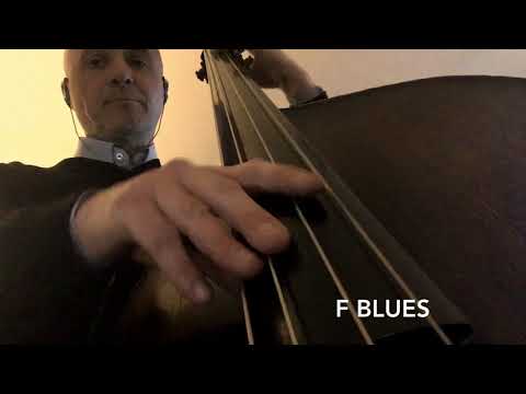 F BLUES BASS LINE PLAY ALONG BACKING TRACK