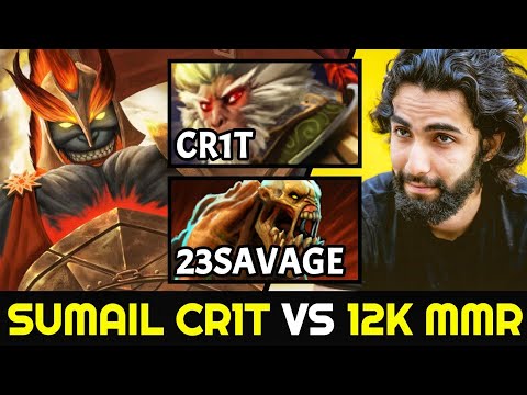 SUMAIL CR1T vs 12,000 MMR 23SAVAGE — Mid Mars vs Lifestealer