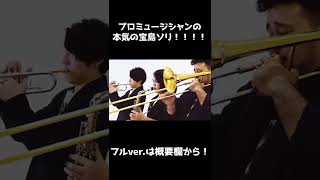 プロミュージシャンが全力で宝島のソリ吹いてみた #shorts