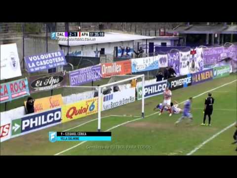 Gol de Cérica. Villa Dálmine 2 - Atl. Paraná 1. Fecha 24. B Nacional 2015. FPT.