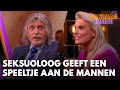 Seksuoloog Eveline geeft seksspeeltje aan Vandaag Inside-trio: 'Dit gun ik jullie!' | VANDAAG INSIDE