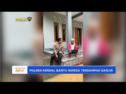 POLRES KENDAL BANTU WARGA TERDAMPAK BANJIR