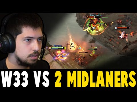 This is What Happens When w33 Plays Against 2 MIDLANERS in The Same Match