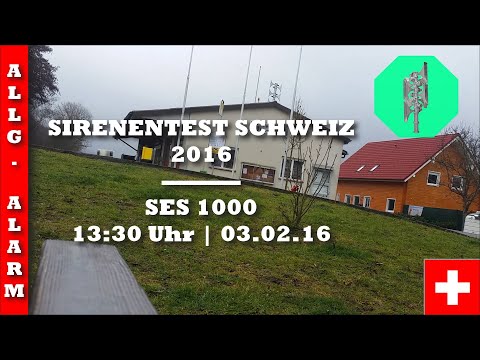 Sirenentest Schweiz 2016 | Buch | SES 1000 | Allgemeiner Alarm