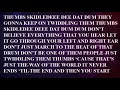 THUMBS BY SABRINA CARPENTER Lyrics Video