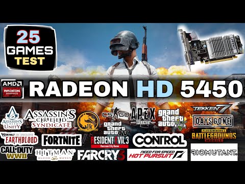 Amd HD 5450 In 2022 | 25 Games Test | HD 5450 In 2022 !