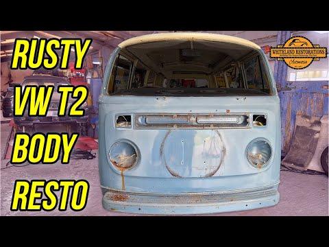 Digging into the 1976 Classic VW Type 2 Bay Window Body Restoration!