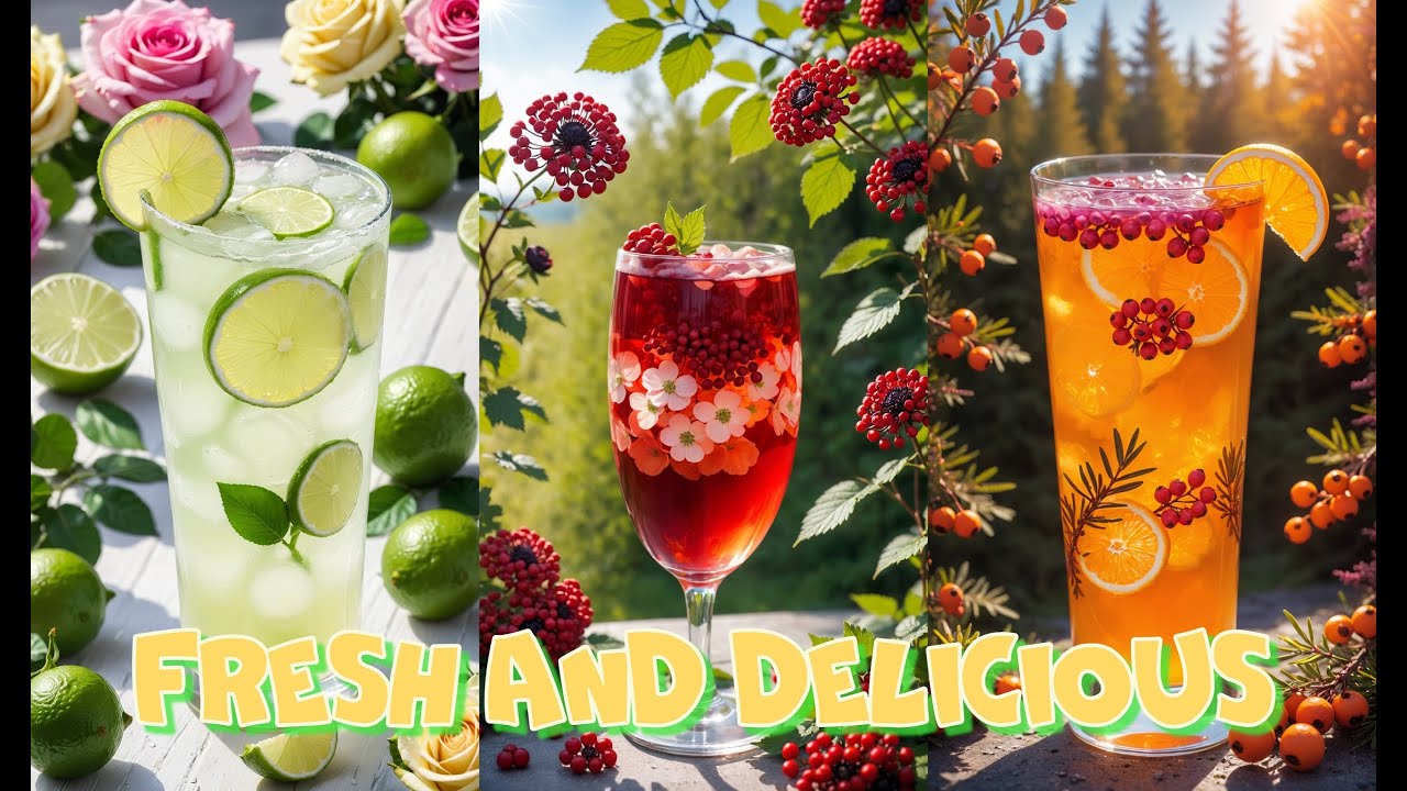 Fresh and delicious AI Art #stablediffusion #ai #art #flower #beverages #berries