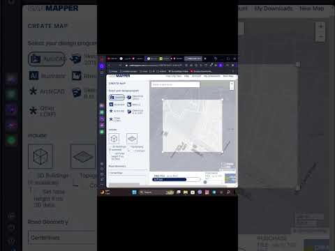 Convert Map🌎 to DWG📁 #3dsmax #adobe #aftereffects #architect #design #architecture #engine #game