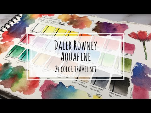 Daler Rowney Aquafine Watercolors | Swatches