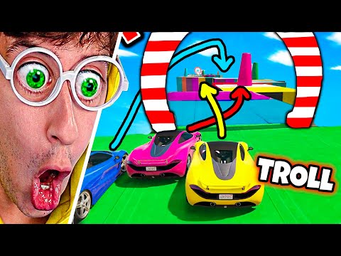 Carrera TROLL vs HERMANO 😂!!! (Coches Cara a Cara) #2 - GTA 5 Online TEKENDO
