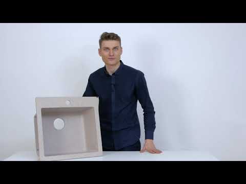 Миниатюра изображения товара Мойка кухонная Aquasanita SIMPLEX SQS100 (черный металлик)