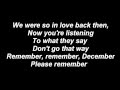 Demi Lovato - Remember December with lyrics