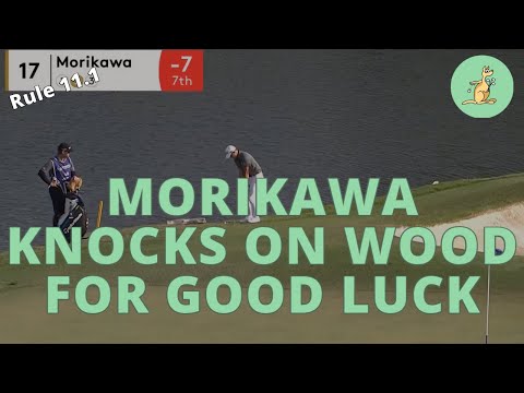 Morikawa Knocks on Wood for Good Luck - Golf Rules Explained
