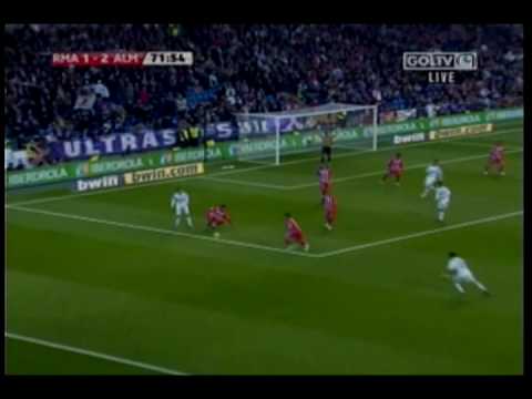 Real Madrid 4-2 Almería Expulcion de Cristiano Ronaldo y Todos los Goles del Partido 12-05-2009