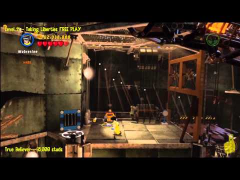 Lego Marvel Super Heroes: Level 11 Taking Liberties - FREE PLAY (Minikits and Stan In Peril) - HTG